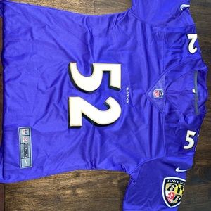 Ray Lewis Baltimore Ravens XL Women’s Fit Nike Brand Jersey with Patches.